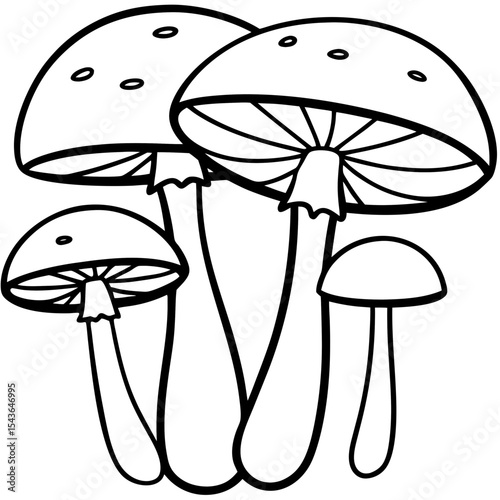 Minimal Mushroom Illustration