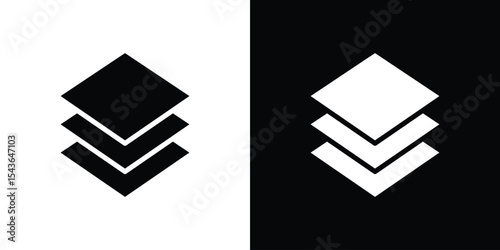 Layers icon collection. line stroke icon. EPS 10