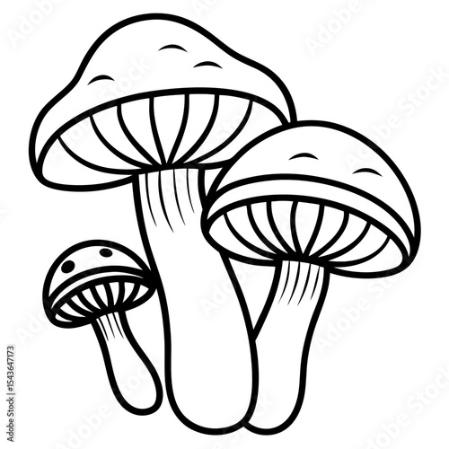 Minimal Mushroom Illustration