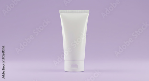 cosmetic cream, beauty product, packaging, glass container, translucent, minimalist, studio shot, lilac background
