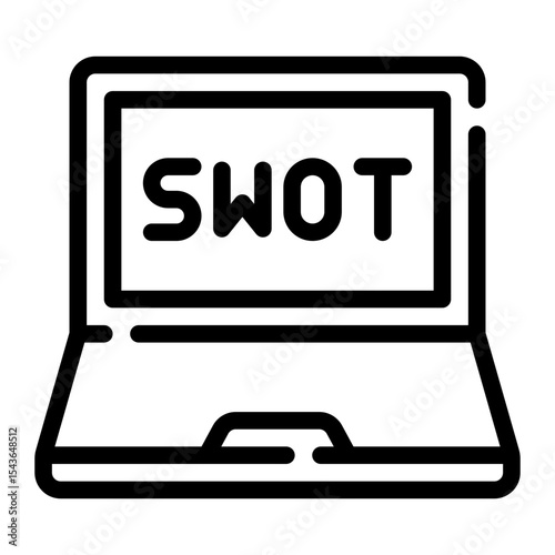 laptop line icon