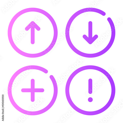 swot analysis gradient icon