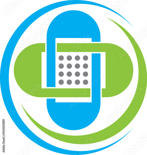 capsule health cross logo designs for medical drugs and clinic Health care logo vector and template