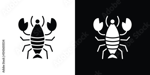 Lobster icon collection. line stroke icon. EPS 10