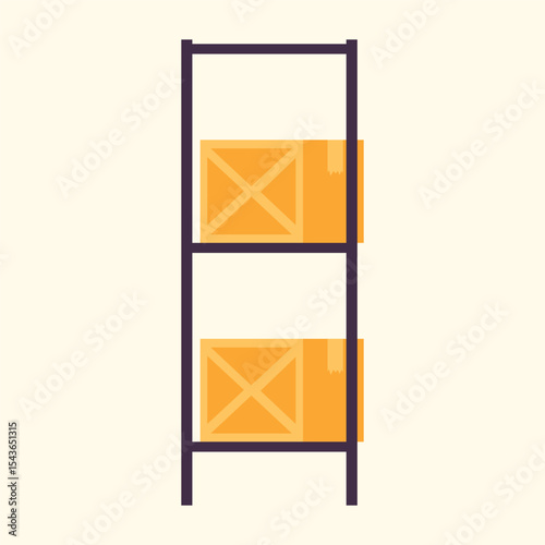 Illustration of an Warehouse Box