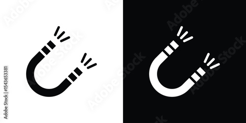 Magnet icon collection. line stroke icon. EPS 10