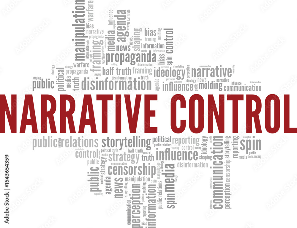 Narrative Control word cloud conceptual design isolated on white background. Narrative Control word cloud conceptual design isolated on white background.