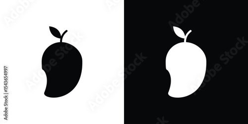 Mango icon collection. line stroke icon. EPS 10