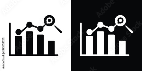 Market prediction icon collection. line stroke icon. EPS 10