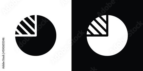 Market share icon collection. line stroke icon. EPS 10