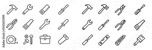 Collection of various hand tools illustrated on a clean background for DIY enthusiasts and professionals