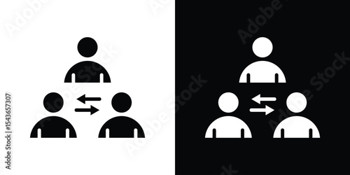 Mediator icon collection. line stroke icon. EPS 10