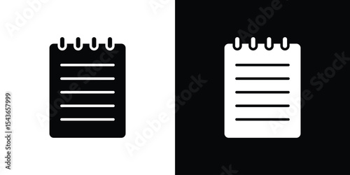 Memo Pad icon collection. line stroke icon. EPS 10