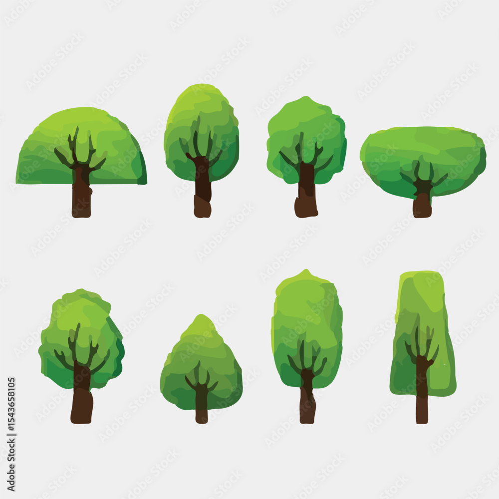 Fototapeta premium tree_group_vector_image