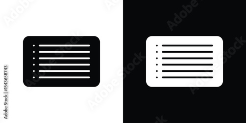 Menu list button icon collection. line stroke icon. EPS 10