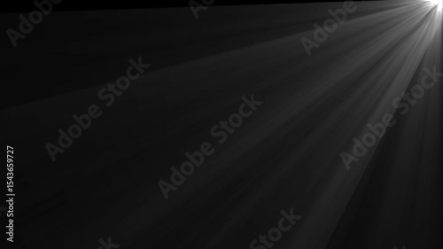 Glowing Rays on Abstract Dark Background