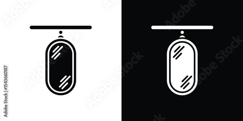 Mirror icon collection. line stroke icon. EPS 10