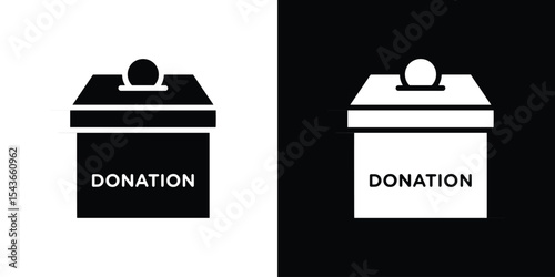 Money donation icon collection. line stroke icon. EPS 10