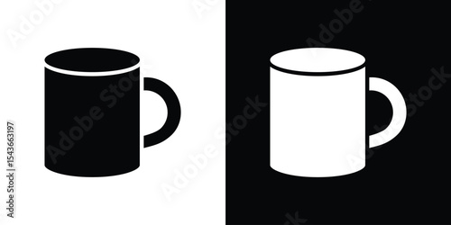 Mug icon collection. line stroke icon. EPS 10