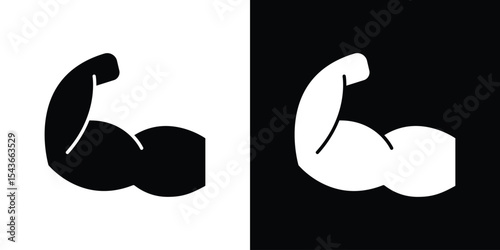 Muscle icon collection. line stroke icon. EPS 10