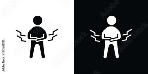 Muscle pain icon collection. line stroke icon. EPS 10