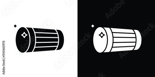 Muslim drum icon collection. line stroke icon. EPS 10