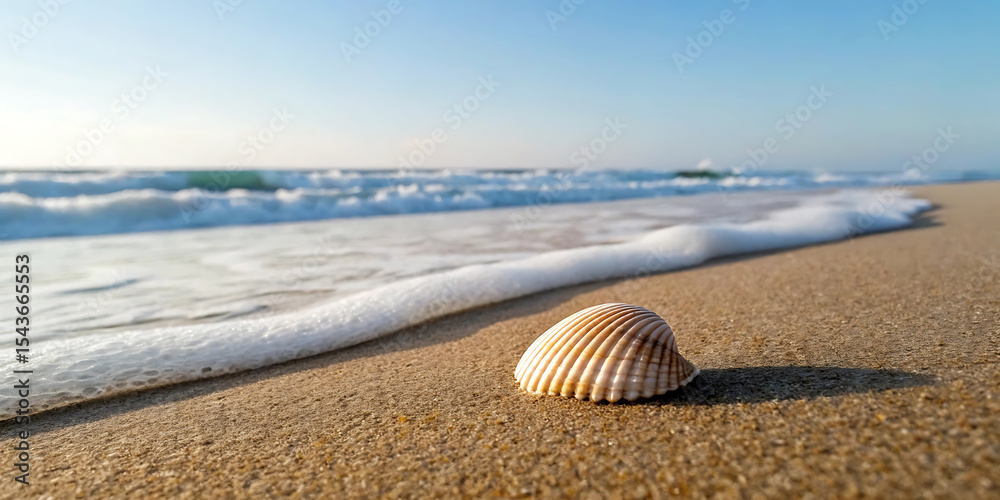 Obraz premium shell on the beach