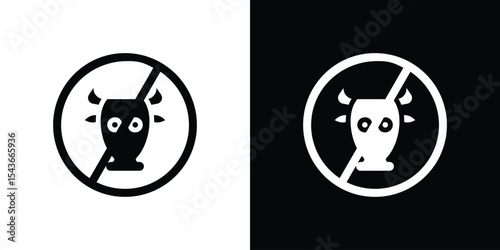 no lactose icon collection. line stroke icon. EPS 10
