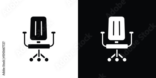 Office chair icon collection. line stroke icon. EPS 10