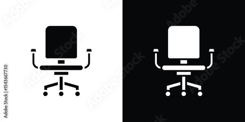 Office chair icon collection. line stroke icon. EPS 10