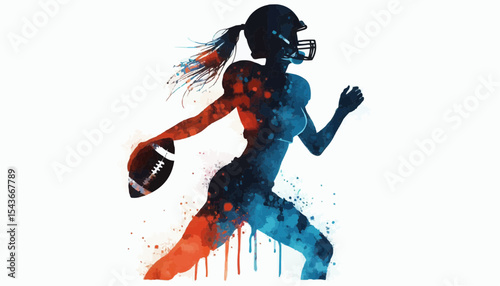 Female American football player 