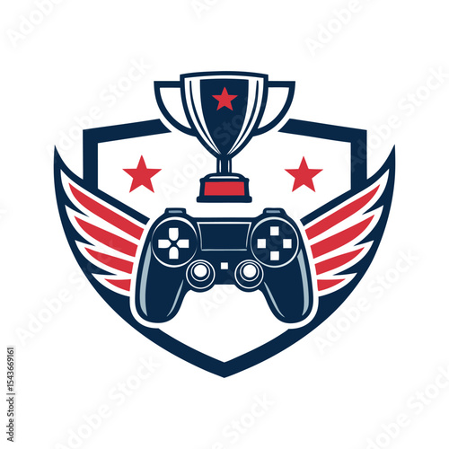 Esports logo vector • mascot gaming emblem • customizable badge icon for streaming, team branding, Twitch, YouTube, gaming tournaments, team identity, modern digital design
