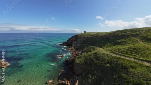 Hermitage of Santa Justa, Hermitage, Chapel, Small seaside church, Rock chapel, Cliffside chapel, Hermitage by the sea, Seaside chapel, Small church on the beach, Ancient coastal chapel, Stone chapel,
