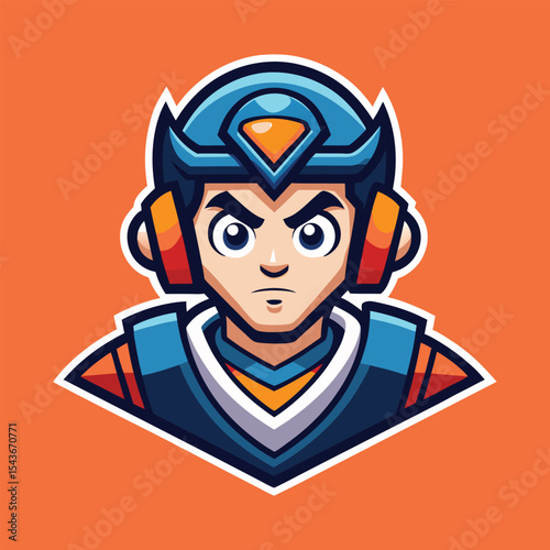 Esports logo vector • mascot gaming emblem • customizable badge icon for streaming, team branding, Twitch, YouTube, gaming tournaments, team identity, modern digital design
