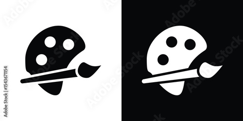 Palette icon collection. line stroke icon. EPS 10