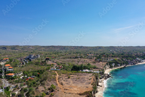 Aerial Panorama of Dreamland Beach, Bali