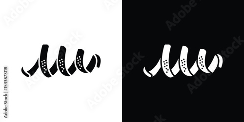 Peel clementine icon collection. line stroke icon. EPS 10