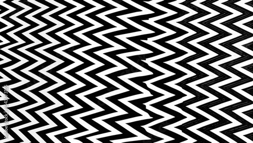 Alternating black and white zigzag pattern creating a visually striking and dynamic background design element
