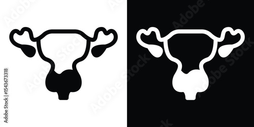 Pelvic inflammatory disease icon collection. line stroke icon. EPS 10