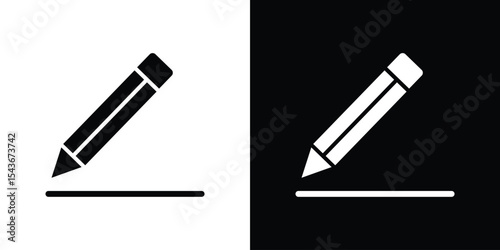 Pencil icon collection. line stroke icon. EPS 10