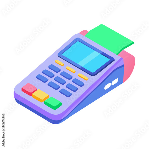 Credit card terminal Material SVG Icon