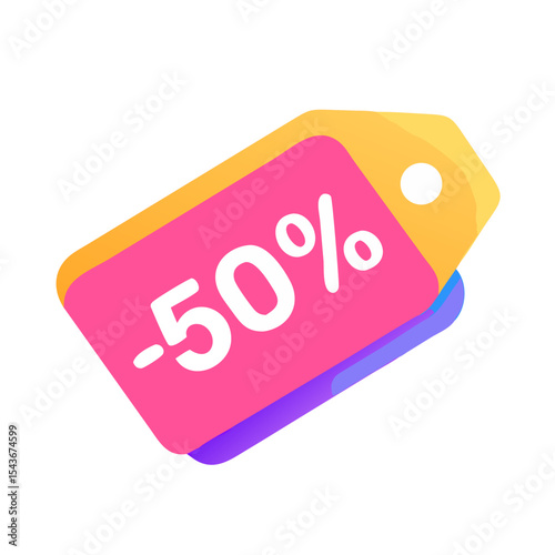 Discount tag with percentage Material SVG Icon