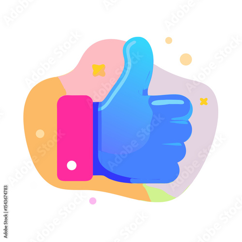 Like thumbs up icon Material SVG Icon