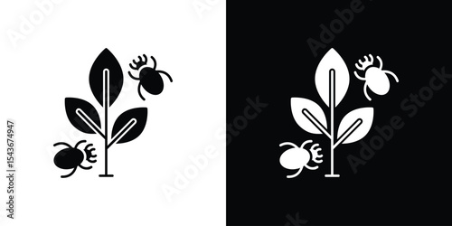 Pest plant icon collection. line stroke icon. EPS 10
