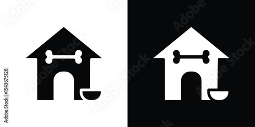 Pet house icon collection. line stroke icon. EPS 10