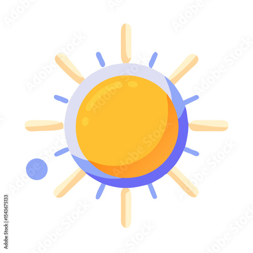 Sun with rays Material SVG Icon