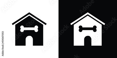 Pet house icon collection. line stroke icon. EPS 10