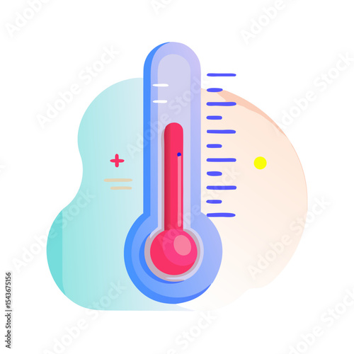 Thermometer high temperature Material SVG Icon