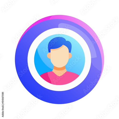 User avatar circle Material SVG Icon