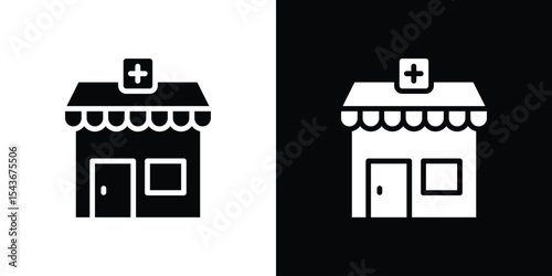 Pharmacy icon collection. line stroke icon. EPS 10